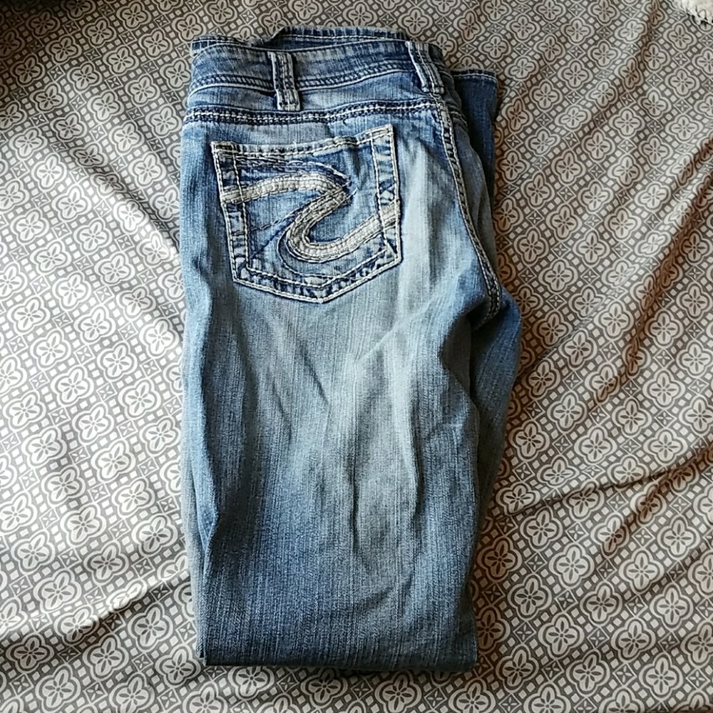 Silver bootcut jeans 32x35